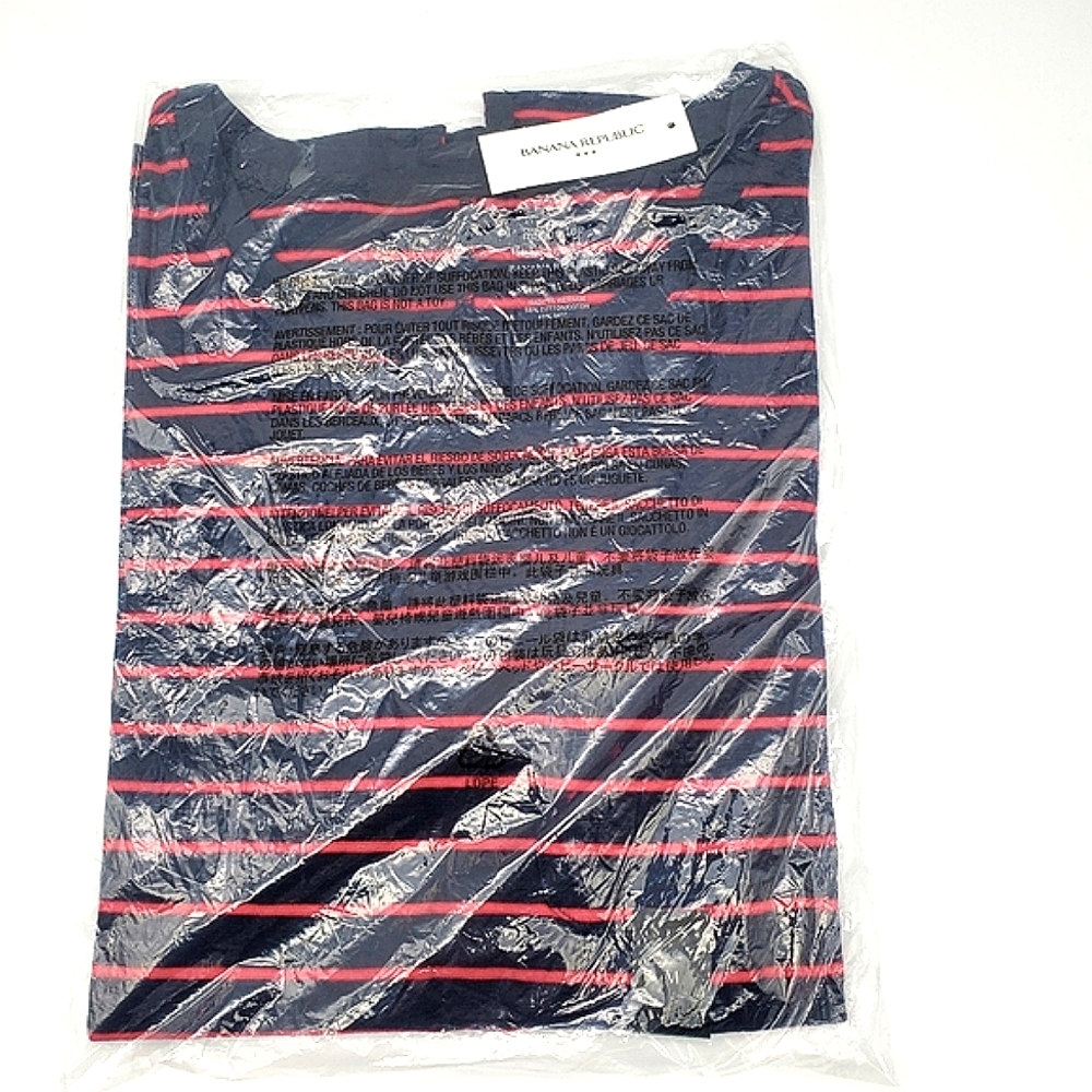 Banana Republic Stripe Malibu Step-Hem Top - Picture 5 of 8